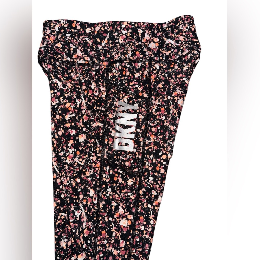 DKNY Sport Paint Splatter Leggings M‎ euc - Picture 4 of 6
